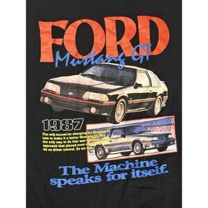 Ford Mustang GT 1987 T Shirt Men’s Size XL